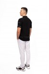 Siyah Gömlek Beyaz Pantolon Aşçı Kıyafeti