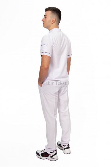 Beyaz Aşçı Alt-Üst Takım - Model 2
