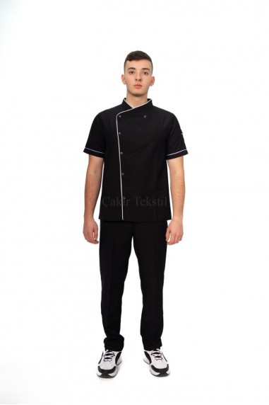 Siyah Aşçı Kıyafeti - Model 2