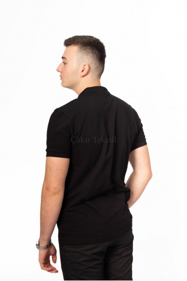 Siyah Polo Yaka T-Shirt