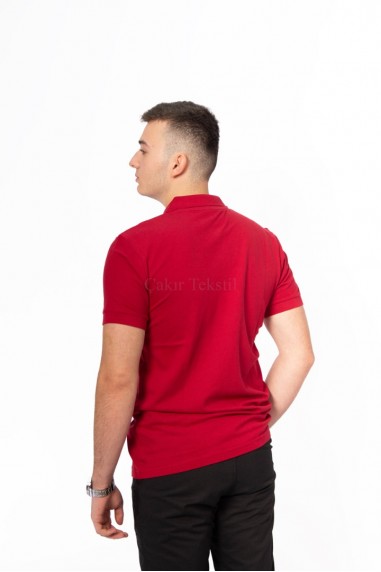 Kırmızı Polo Yaka T-Shirt