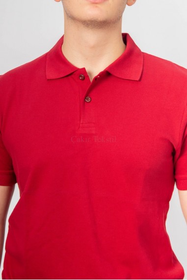 Kırmızı Polo Yaka T-Shirt